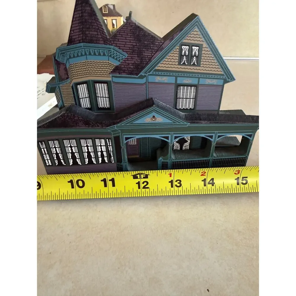 Vintage 90s Sheila's Collectibles Wooden Houses Signed Sheila Thompson Lot of 19